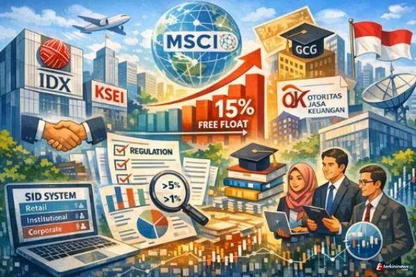 OJK, BEI, dan KSEI Perkuat Transparansi Pasar Modal dengan Penyesuaian Free Float