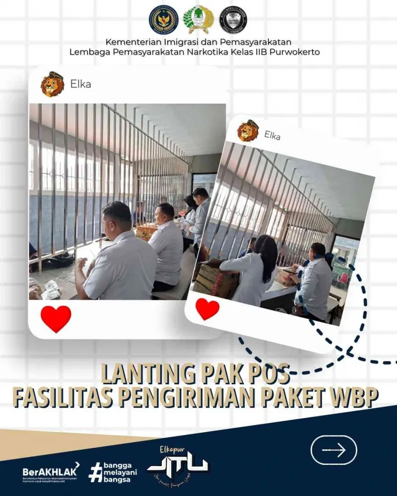 Inovasi Lapas Narkotika Purwokerto: Layanan Pengiriman Paket Via Pos untuk Warga Binaan