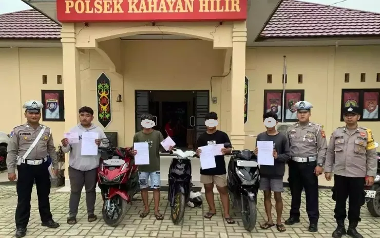 Polisi Amankan Pelaku Balap Liar di Pulang Pisau, Libatkan Orang Tua untuk Pembinaan
