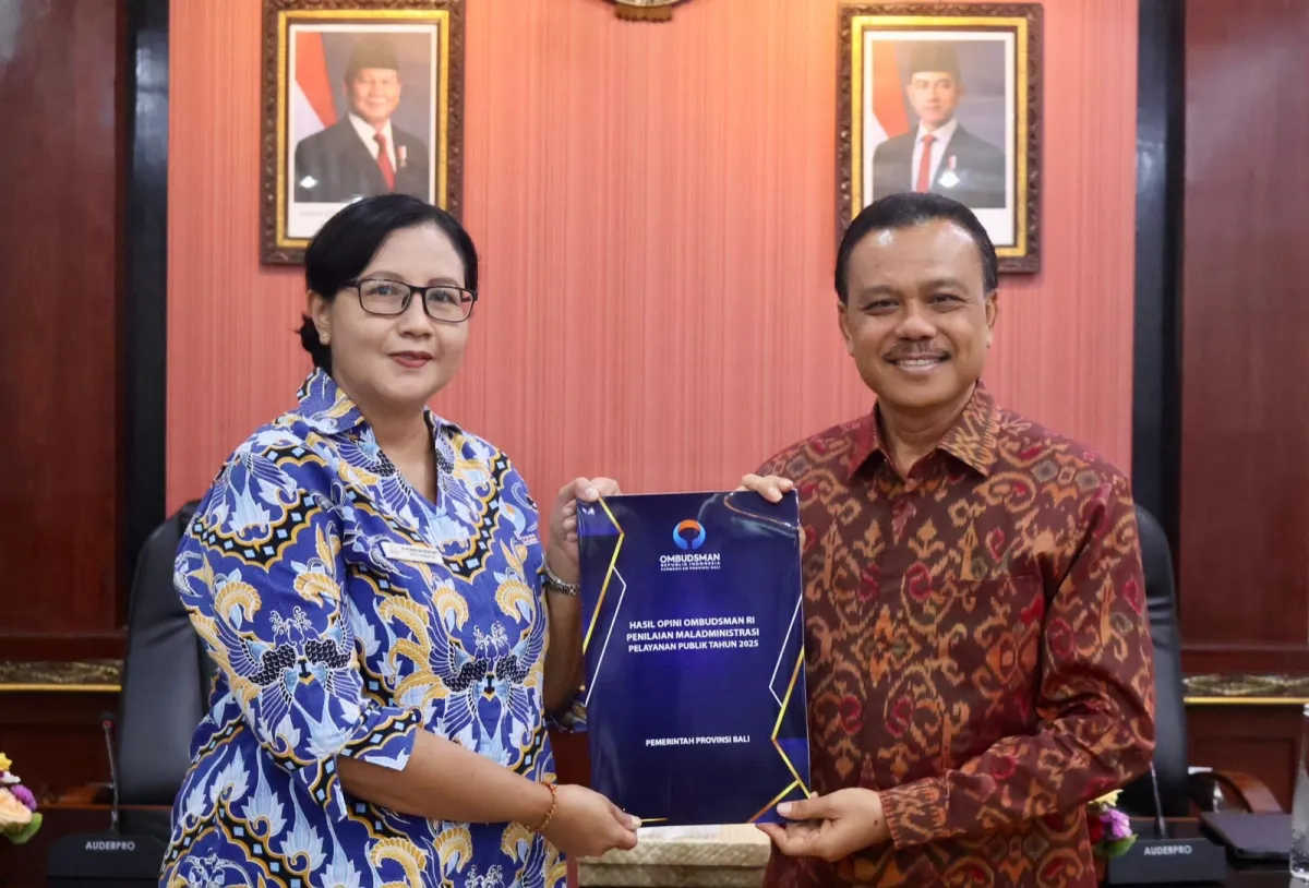 Sekda Dewa Indra Terima Opini Ombudsman RI untuk Pelayanan Publik 2025