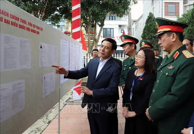 Delegasi Pemantauan Pemilu Majelis Nasional Tinjau Persiapan di Thai Nguyen