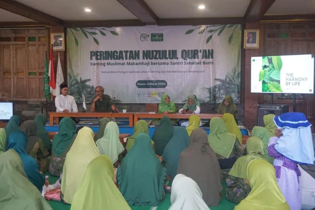 Santri dan Muslimat NU Makamhaji Rayakan Nuzulul Quran dengan Edukasi Urban Farming