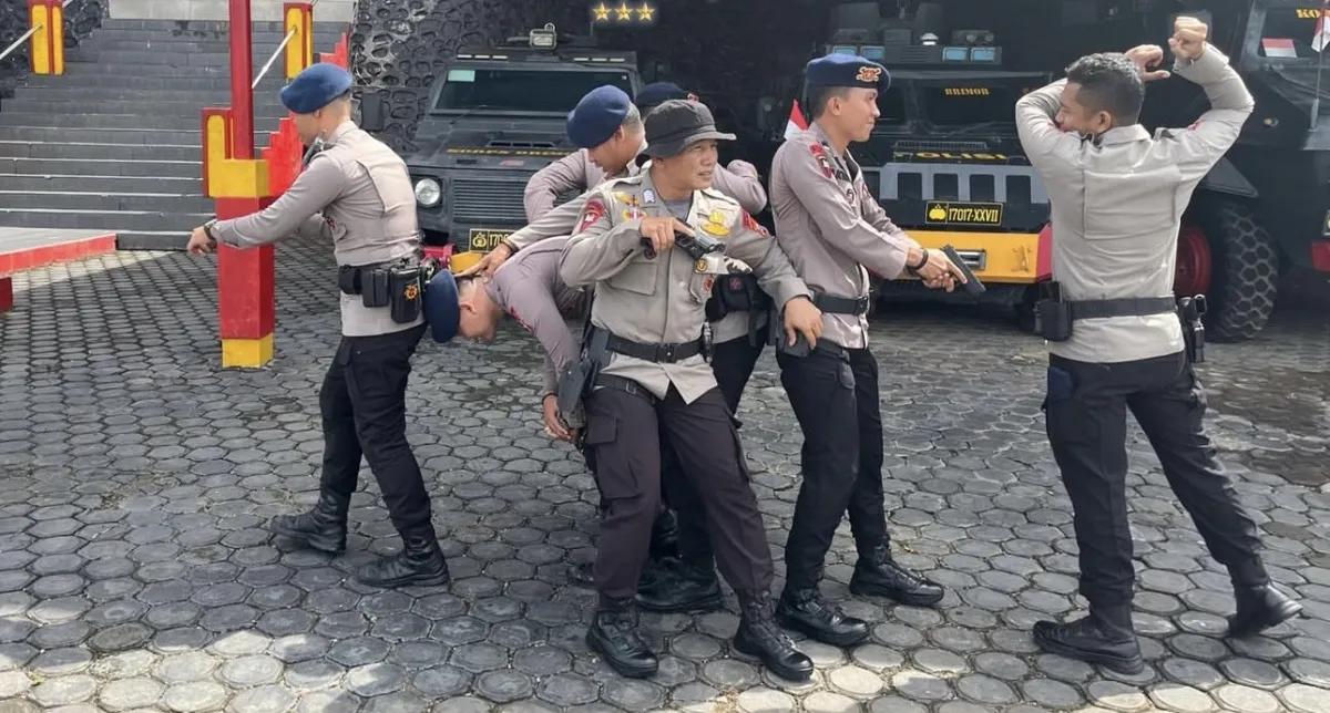 Latihan Perlindungan VIP Ditingkatkan oleh Detasemen Gegana Polda Bengkulu