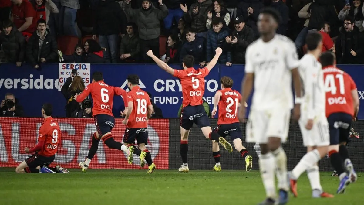 Real Madrid Kalah dari Osasuna, Puncak Klasemen Terancam