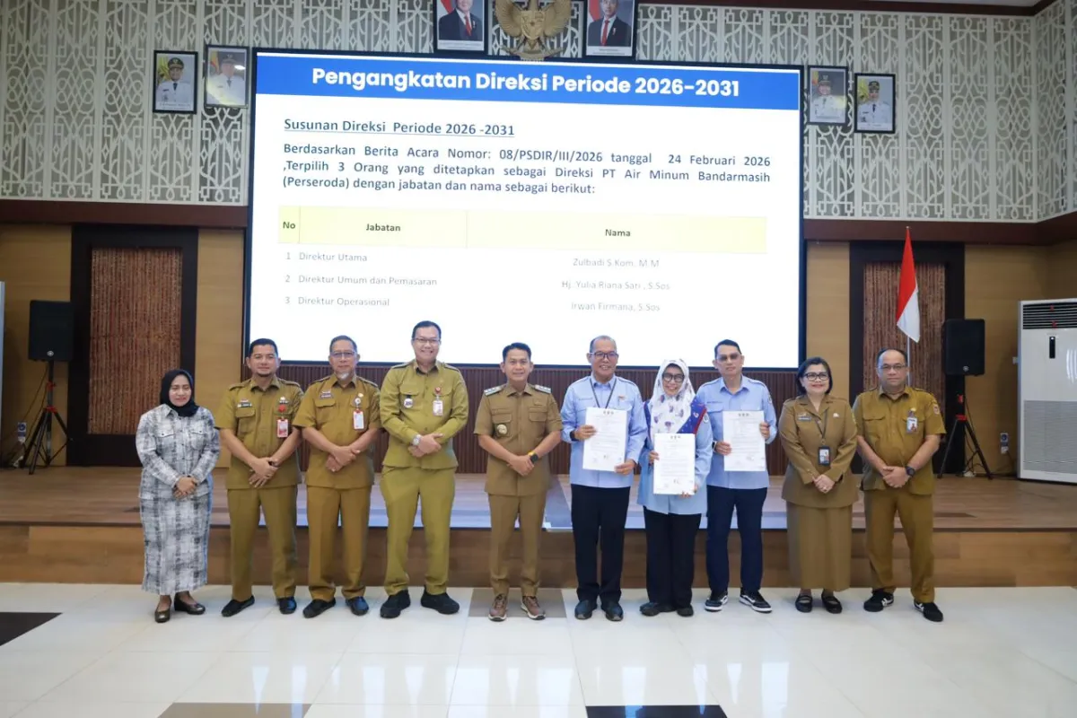Direksi Baru PAM Bandarmasih Siap Tingkatkan Layanan Air Bersih di Banjarmasin