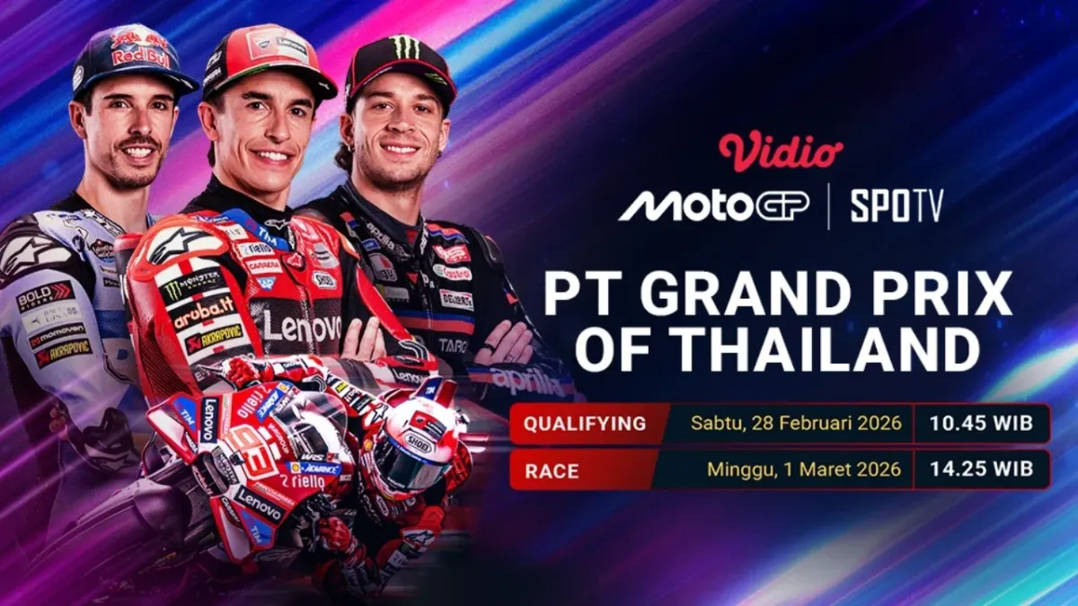 Saksikan Live Streaming MotoGP Thailand 2026 di Vidio