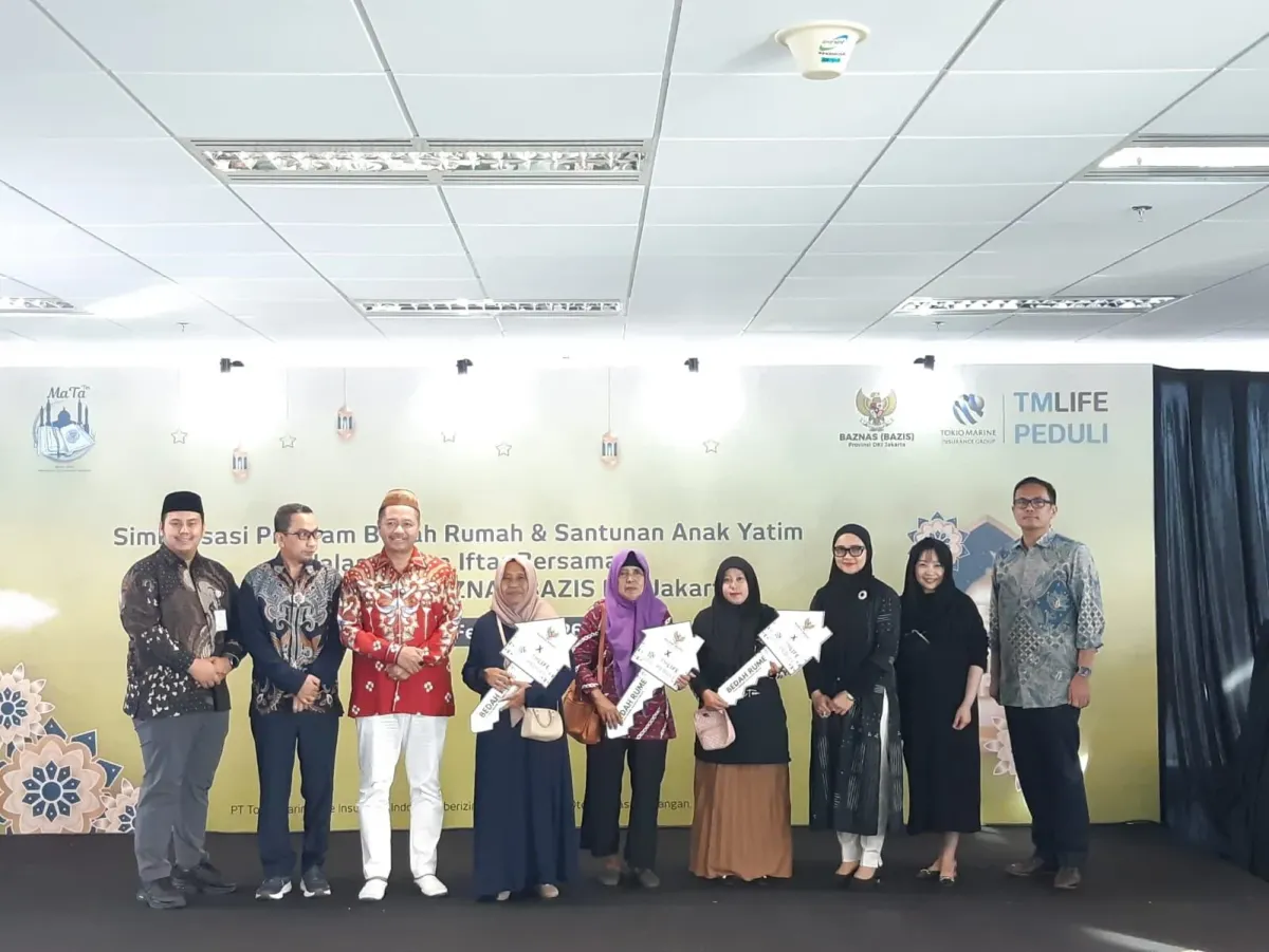 Tokio Marine Life dan BAZNAS Renovasi 5 Rumah serta Santuni 85 Anak Yatim di Jakarta