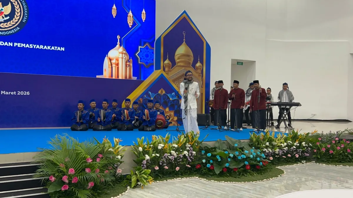 Warga Binaan Lapas Cilegon Tampilkan Hadroh di Acara Buka Bersama Kementerian Imigrasi