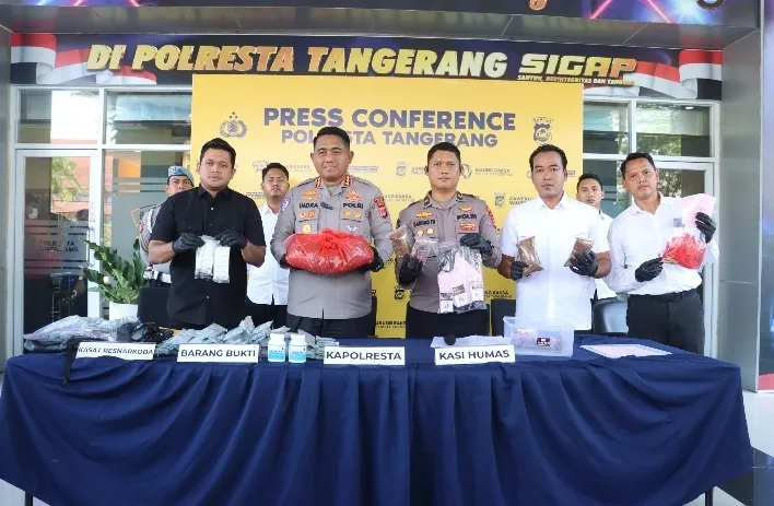 Polresta Tangerang Bongkar Sindikat Narkotika Sintetis