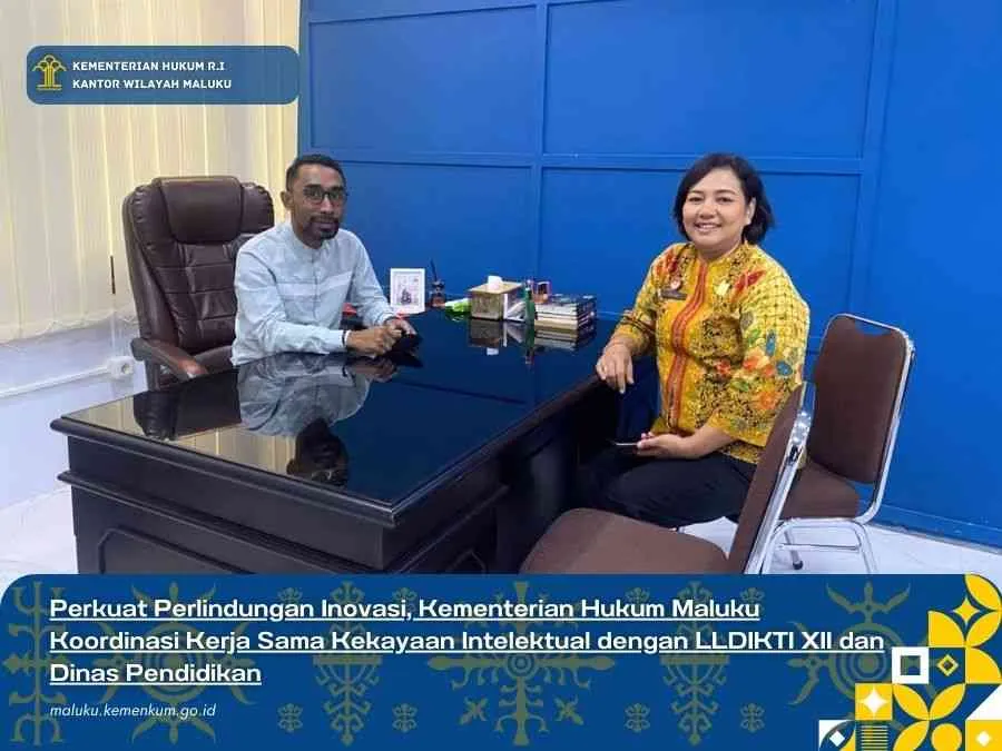 Kemenkum Maluku Perkuat Perlindungan Kekayaan Intelektual Melalui Kerja Sama dengan LLDIKTI dan Dinas Pendidikan