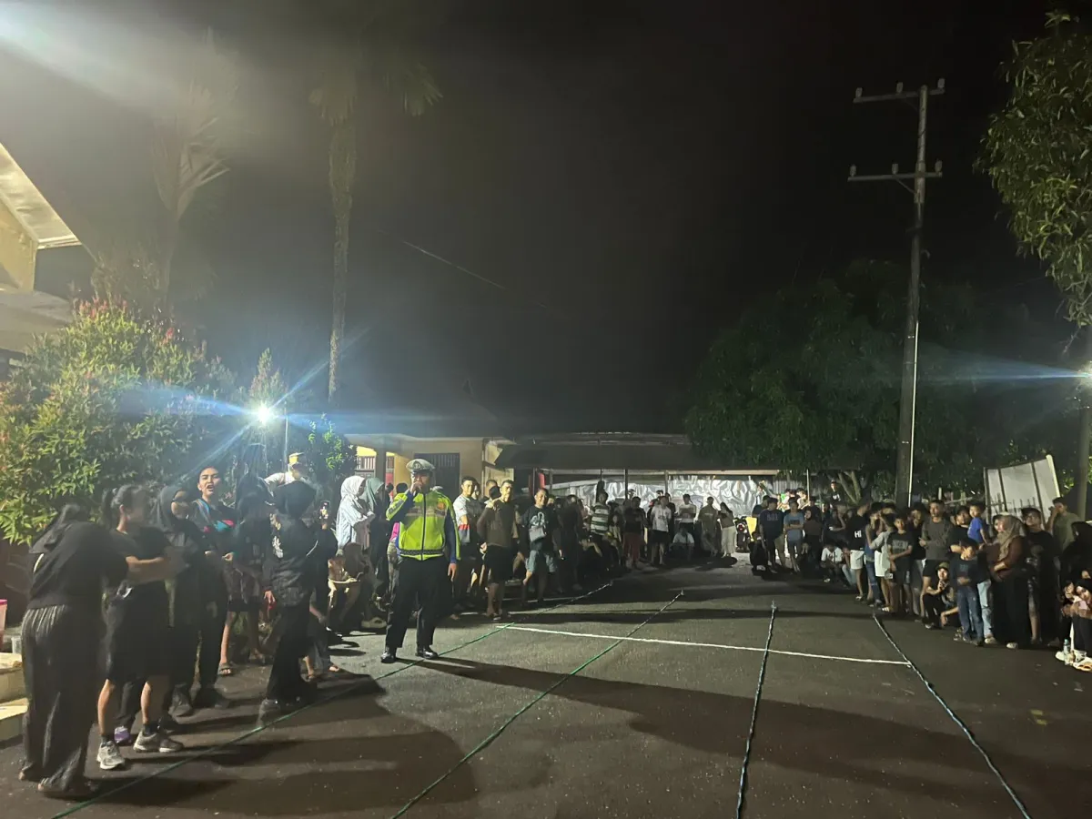 Polsek Kuaro Amankan Lomba Lari Malam Dadakan Sprint Kuaro-3