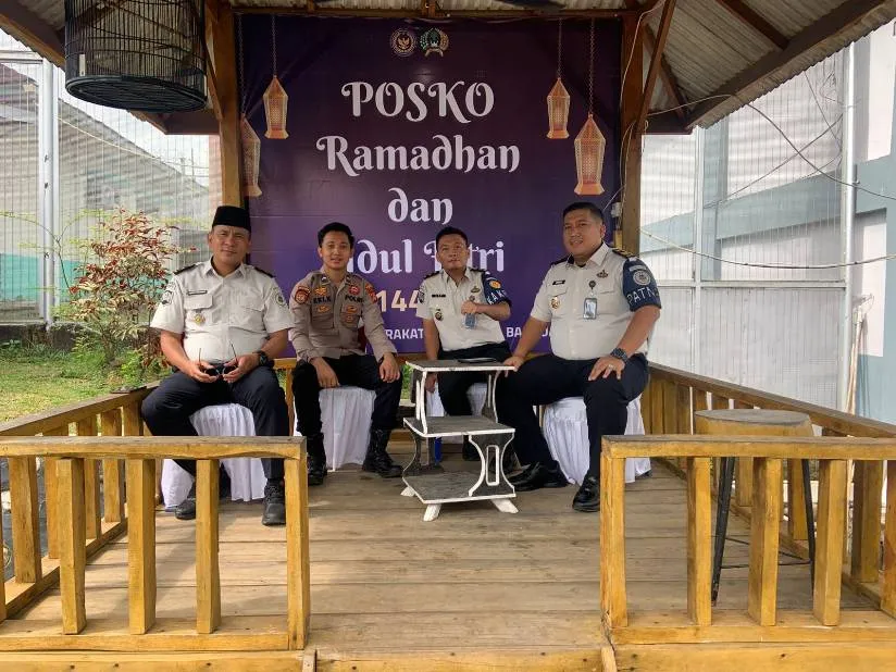 Polres Banyuasin Laksanakan Patroli Keamanan di Posko Ramadhan Lapas