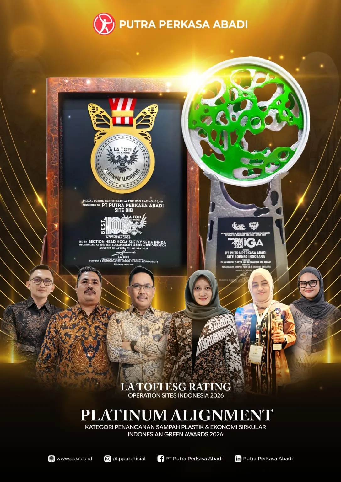 PPA Raih Penghargaan Platinum Indonesia Green Awards 2026 Berkat Program CSR Lingkungan