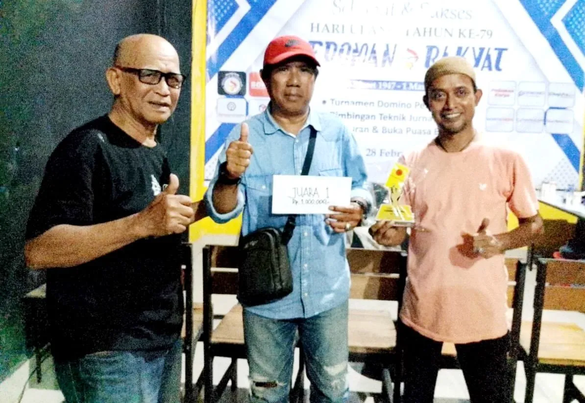 Turnamen Domino Meriah Rayakan 79 Tahun Pedoman Rakyat