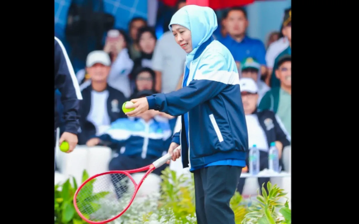 Gubernur Khofifah Buka Kejurnas Tenis untuk Perkuat Persaudaraan dan Sport Tourism di Jatim
