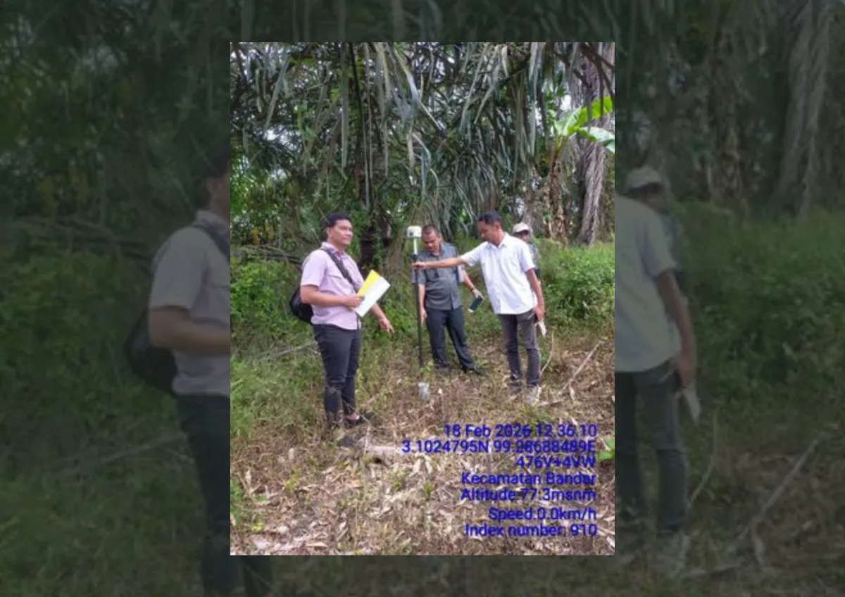 Polisi Amankan Proses Konstatering Sengketa Lahan Sawit di Simalungun