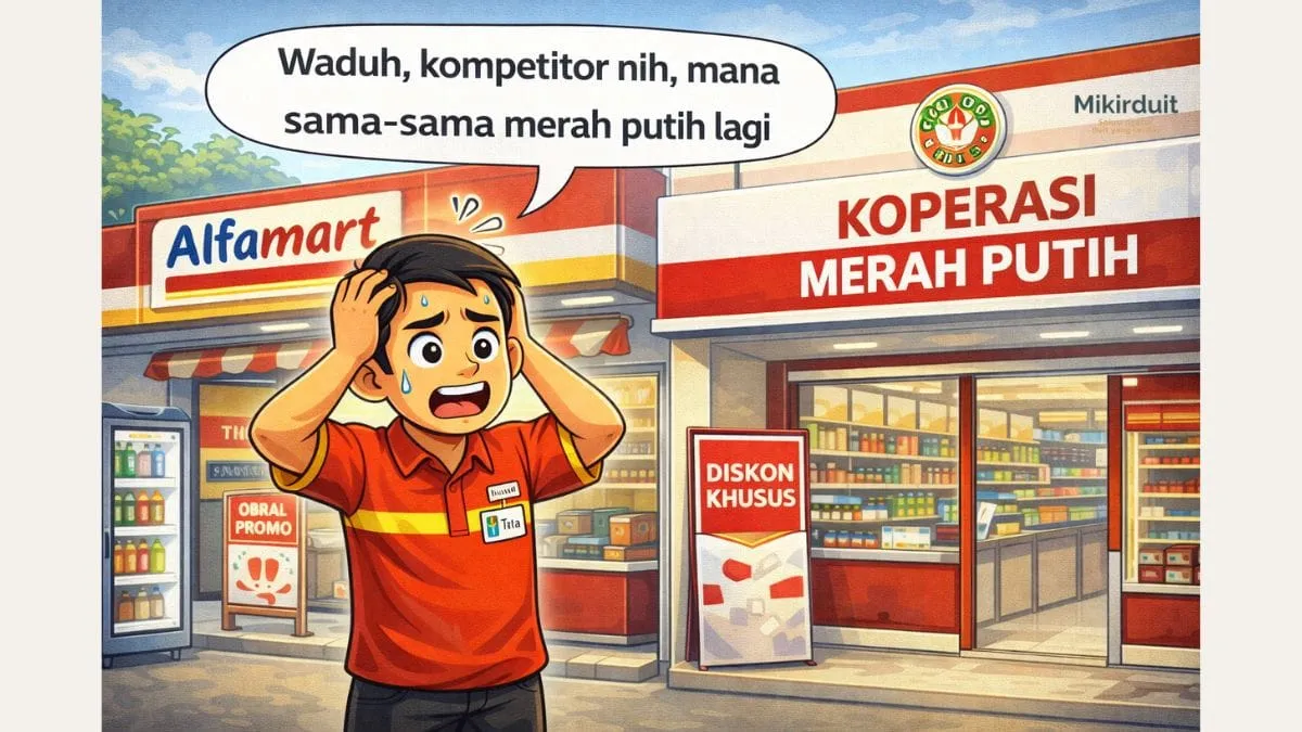 Saham AMRT dan DNET Tertekan oleh Kebijakan Koperasi Merah Putih