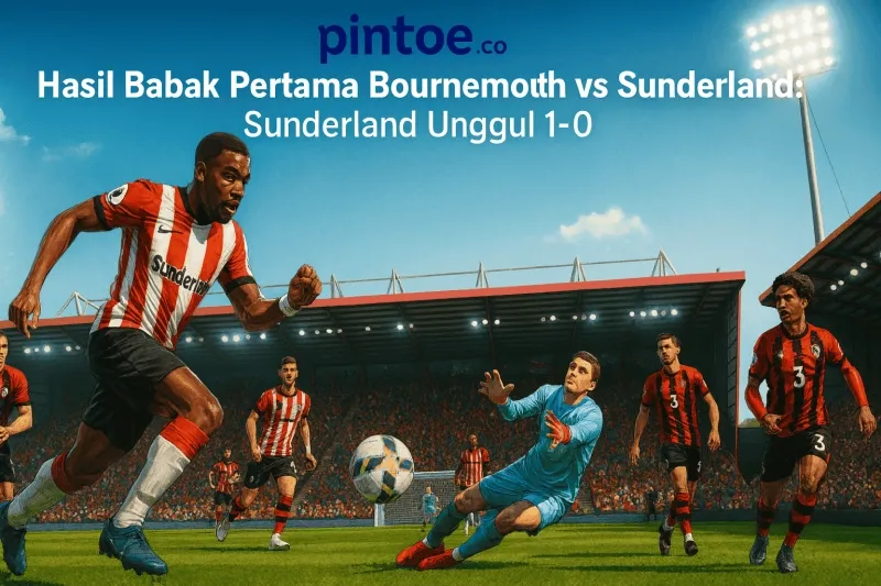 Sunderland Unggul 1-0 atas Bournemouth di Babak Pertama