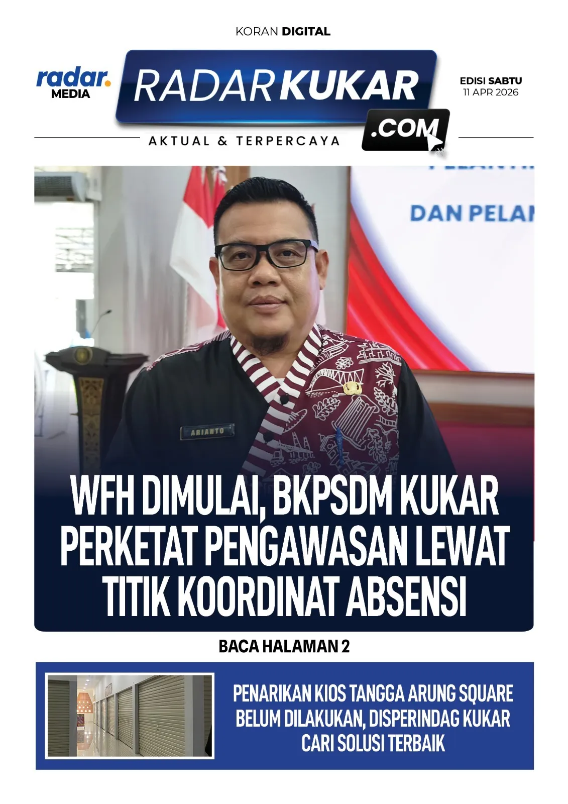 BKPSDM Kukar Perketat Pengawasan Absensi Selama WFH