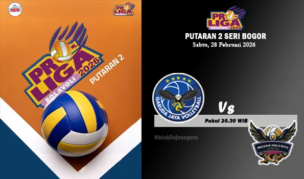 Pertandingan Penutup Proliga 2026 Putra: Jakarta Garuda Jaya Hadapi Medan Falcons