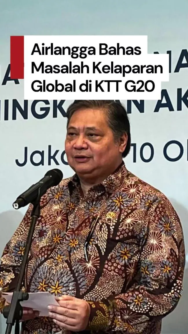 Airlangga Hartarto: 720 Juta Penduduk Dunia Masih Alami Kelaparan
