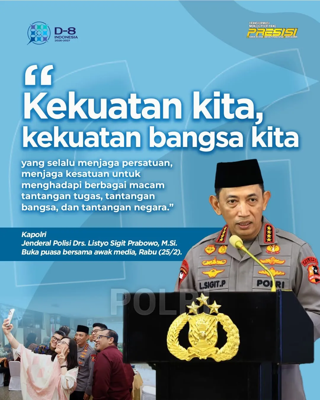 Buka Puasa Bersama, Polri Perkuat Sinergi dengan Insan Pers di Bulan Ramadan