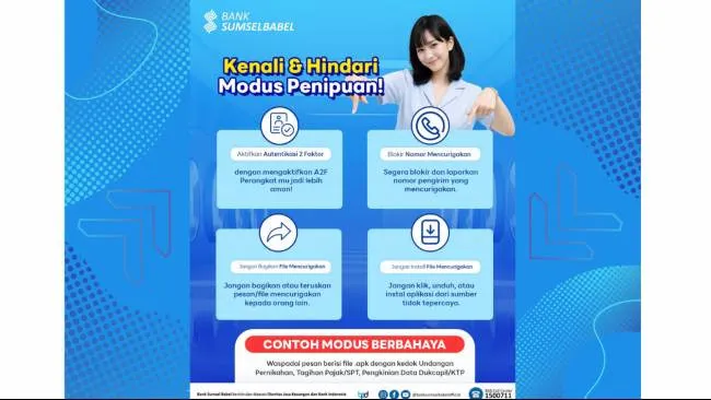 Bank Sumsel Babel Ingatkan Nasabah Waspada Terhadap Penipuan Digital