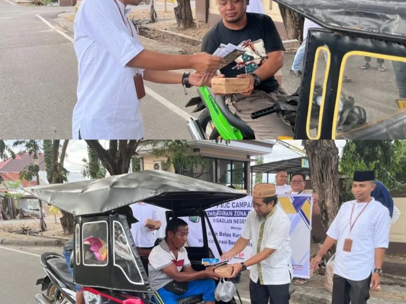 PN Marisa Gelar Kampanye Zona Integritas dengan Pembagian Takjil