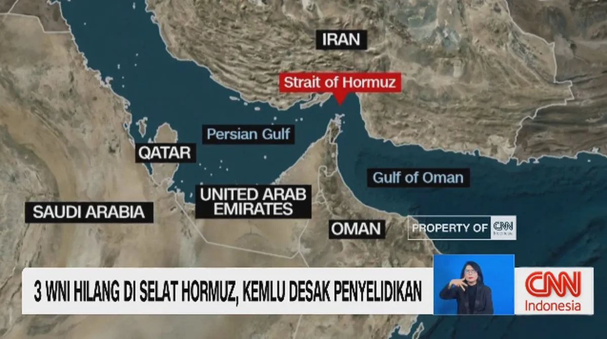 Kemlu Koordinasi Usut Hilangnya 3 WNI di Selat Hormuz