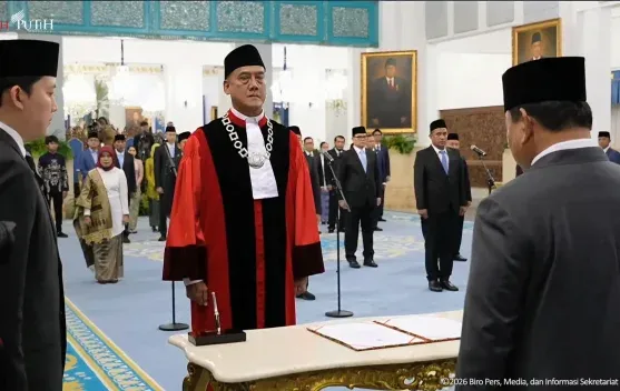 Liliek Prisbawono Adi Dilantik, Ini Susunan Terbaru Hakim Mahkamah Konstitusi