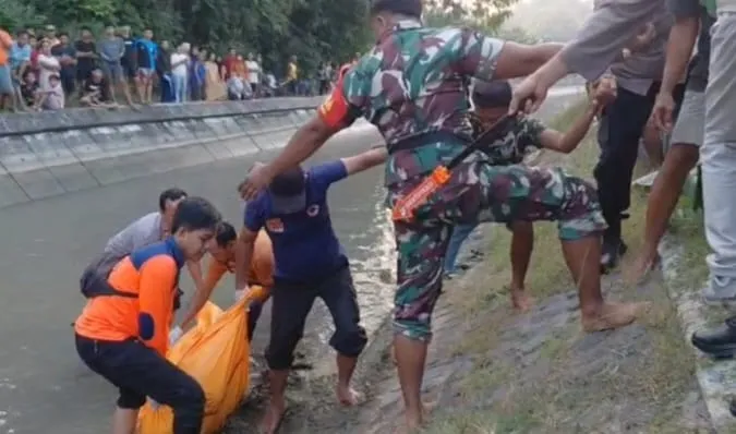 Pemuda Gangguan Mental Ditemukan Tewas Tenggelam di Kanal Magetan
