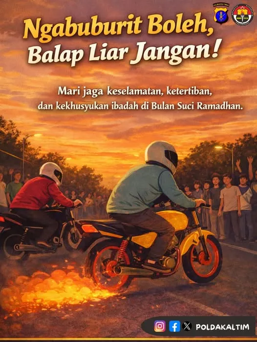 Polri Ajak Masyarakat Ngabuburit Positif, Hindari Balap Liar Selama Ramadan
