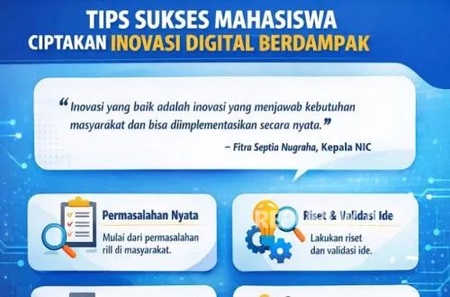 Enam Tips NIC untuk Mahasiswa Ciptakan Inovasi Digital Berimpact