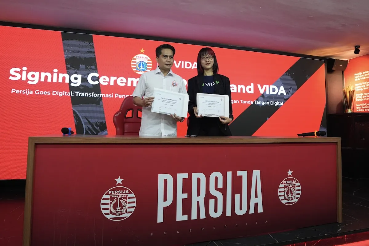 Persija Jakarta Digitalisasi Administrasi Klub dengan Tanda Tangan Elektronik Bersama VIDA