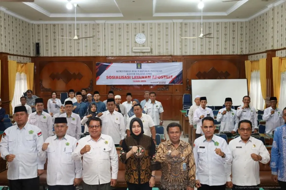Kanwil Kemenkum Jambi Sosialisasikan Layanan Apostille untuk Permudah Legalisasi Dokumen Internasional