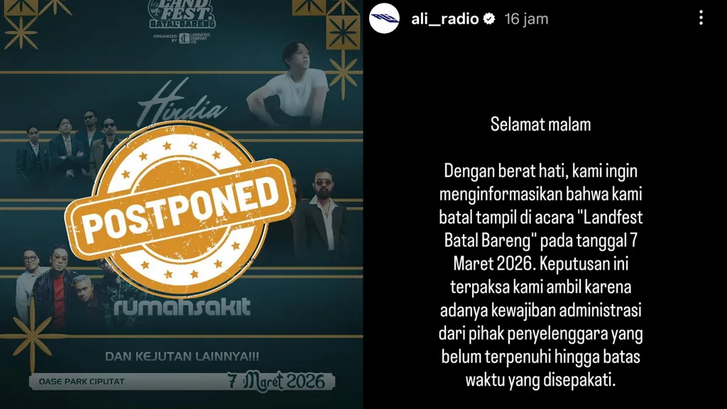 LANDFEST 2026 Ditunda, .Feast dan Ali Batalkan Penampilan