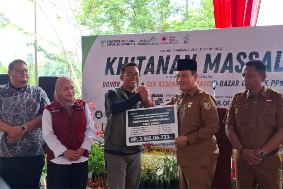 Sentra Dharma Guna Bengkulu Salurkan Bantuan Sosial Senilai Rp3,5 Miliar