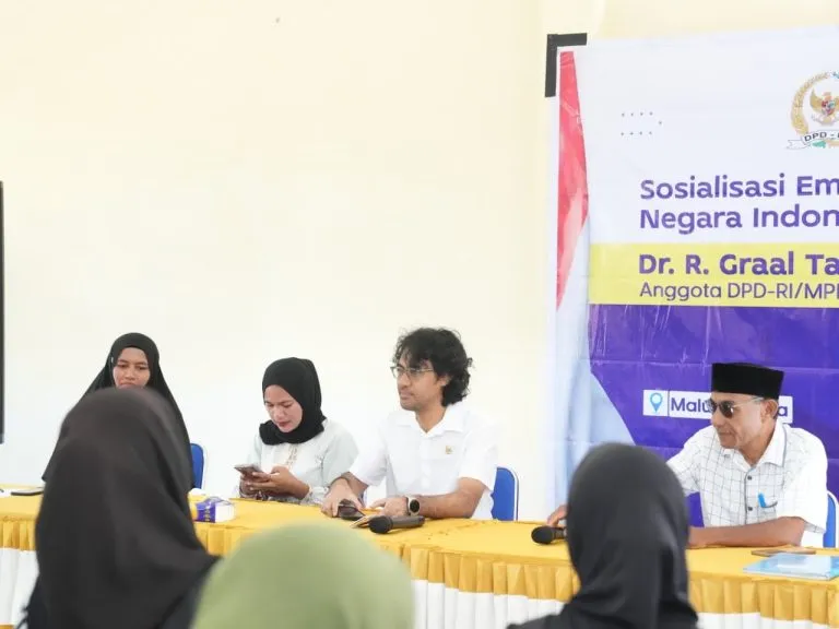 Graal Taliawo dan KPU Halteng Sosialisasikan Empat Pilar Kebangsaan kepada Pelajar