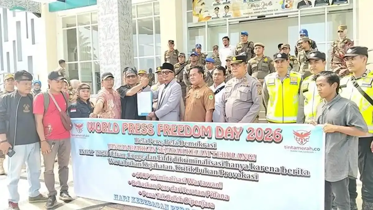 Jurnalis di PALI Suarakan Penghentian Kriminalisasi Karya Jurnalistik
