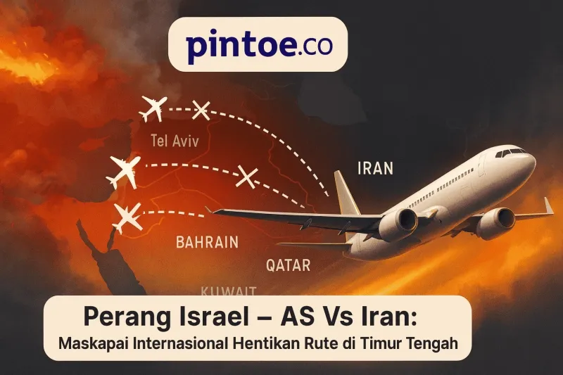Maskapai Internasional Batalkan Rute Penerbangan ke Timur Tengah akibat Konflik