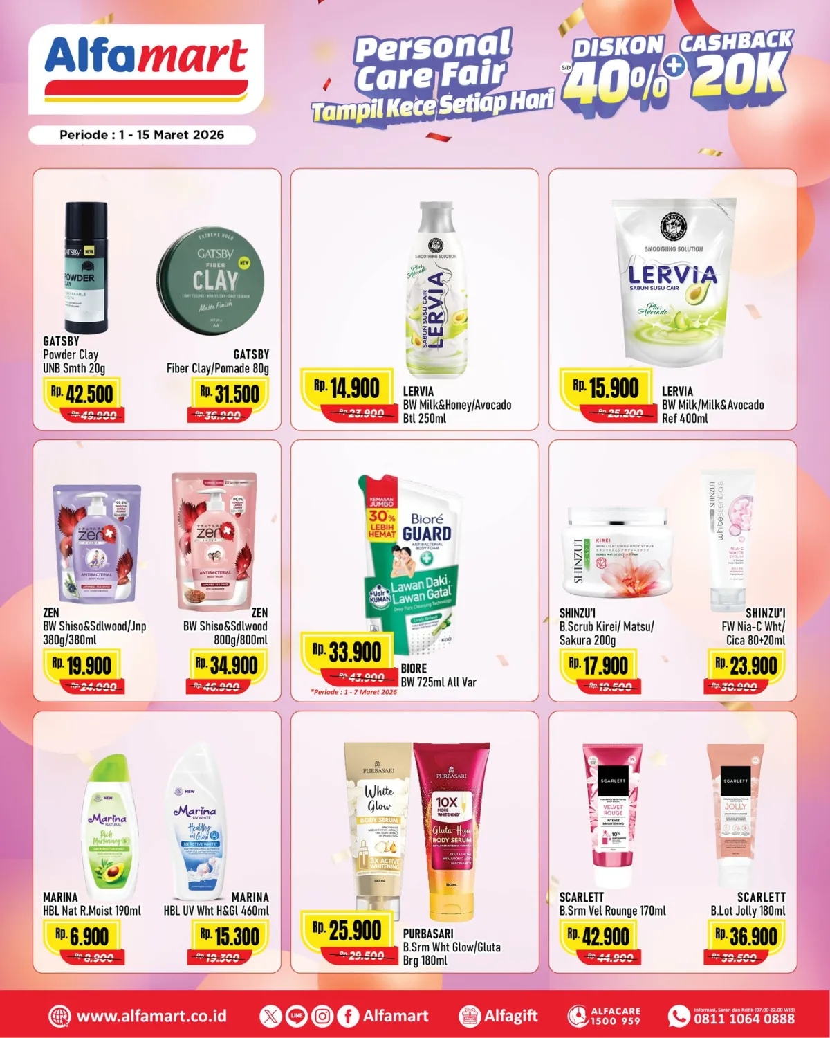 Diskon Hingga 40% di Alfamart untuk Produk Kecantikan dan Kebutuhan Sehari-hari Maret 2026