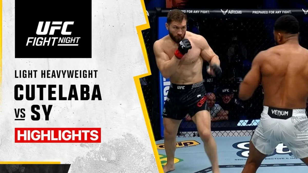 Sorotan Pertarungan Ion Cutelaba vs Oumar Sy di UFC 2026