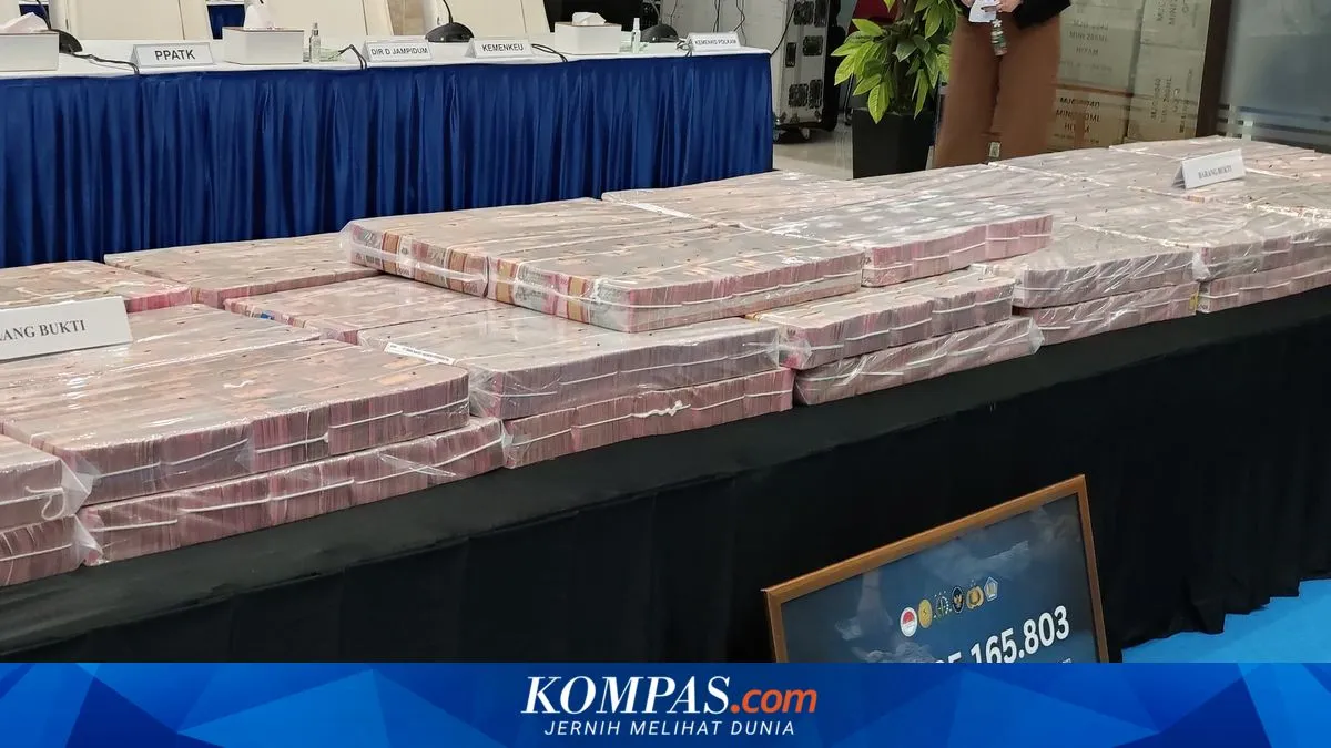 Tumpukan Uang Rp 58,1 Miliar Hasil Judi Online Disetor ke Negara