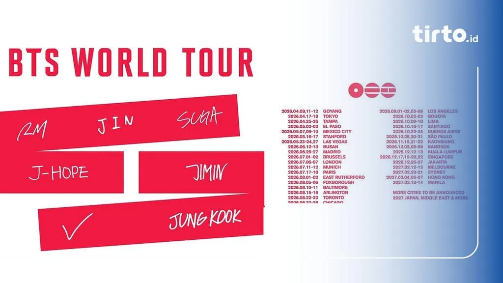 Tiket dan Jadwal Nonton BTS World Tour Arirang 2026 di CGV