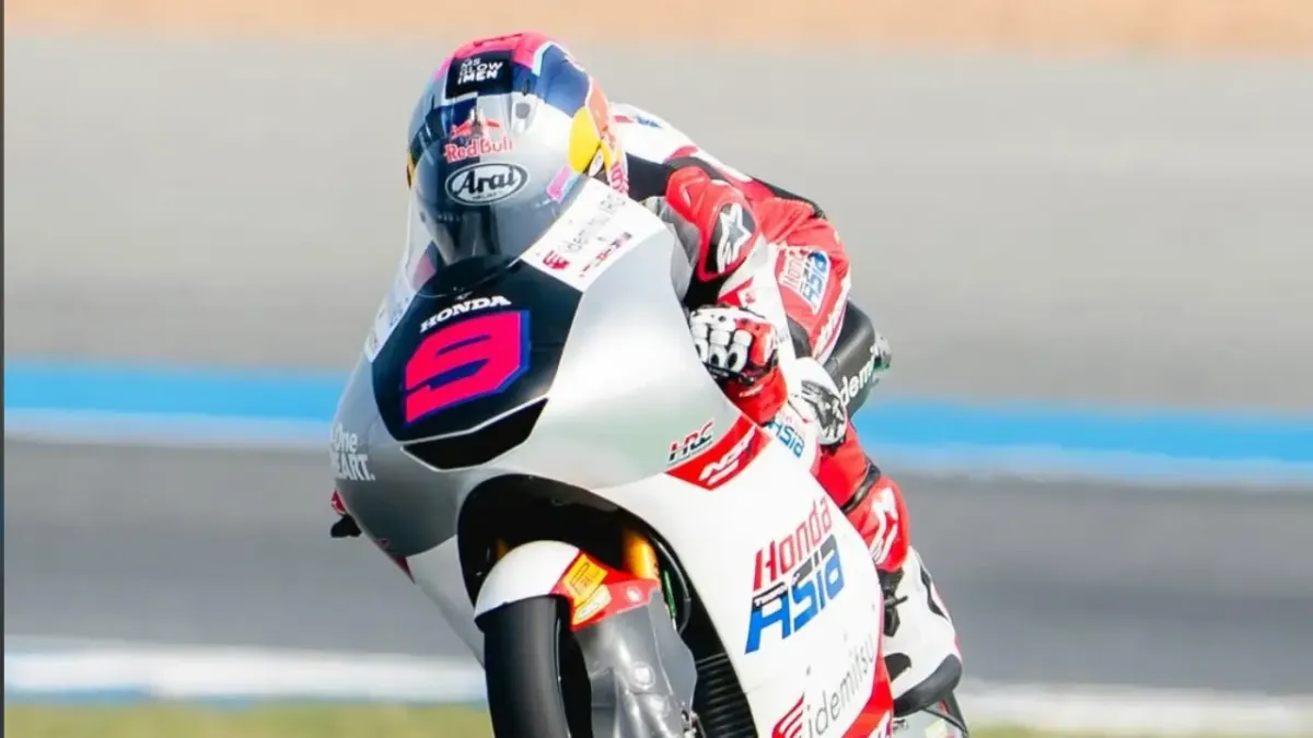 Veda Pratama Jadi Rookie Tercepat di FP1 Moto3 Thailand 2026