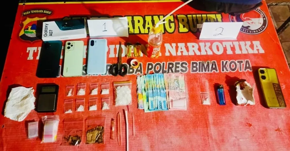 Polisi Amankan 28 Gram Sabu-Sabu dan Tiga Tersangka di Bima
