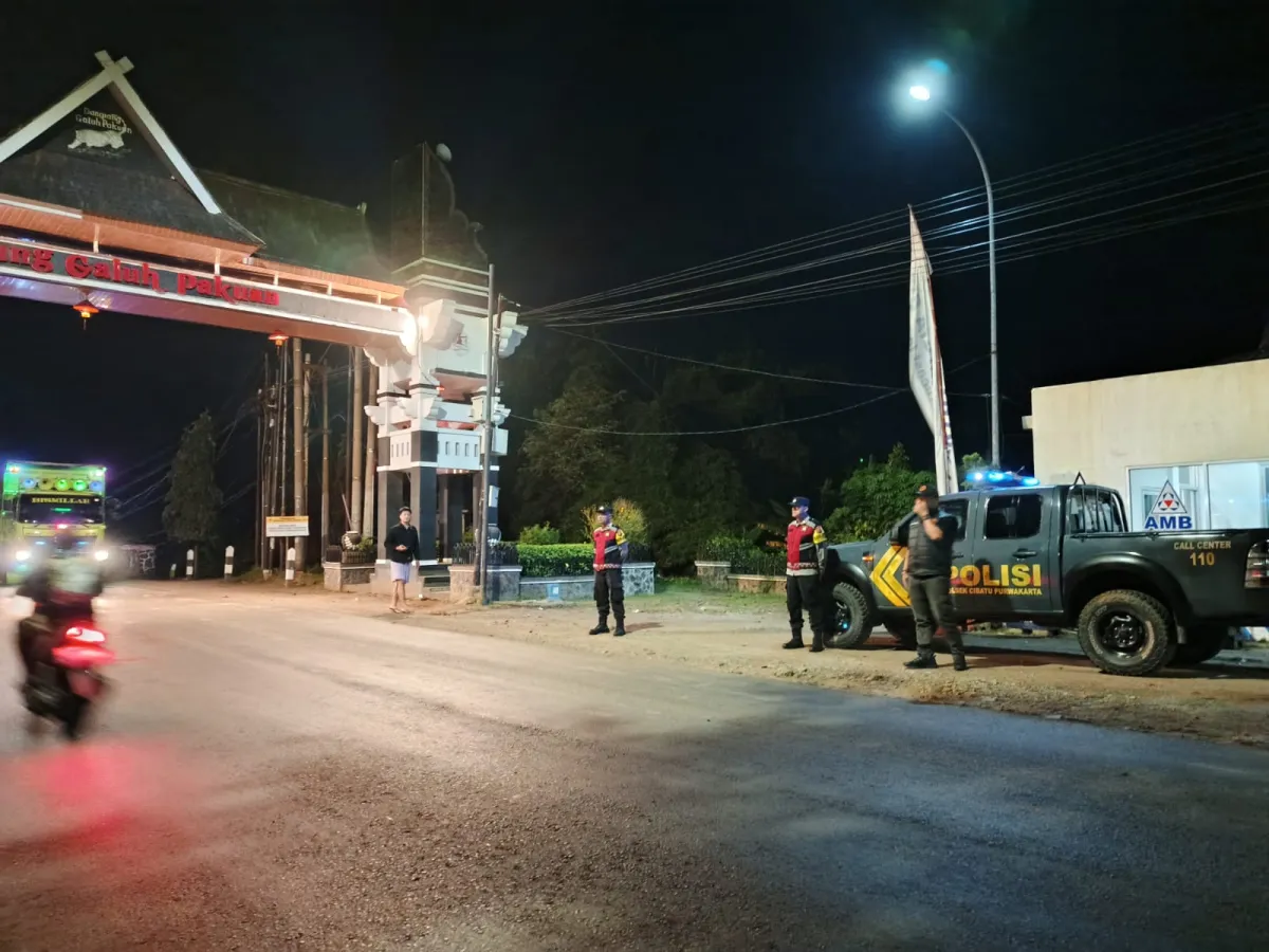 Polsek Cibatu Tingkatkan Patroli Malam Selama Ramadhan untuk Jamin Kamtibmas