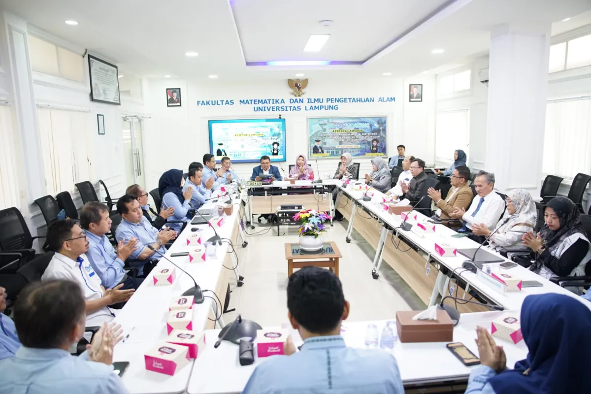 Unila Laksanakan Asesmen Akreditasi Prodi Doktor FMIPA oleh Lamsama