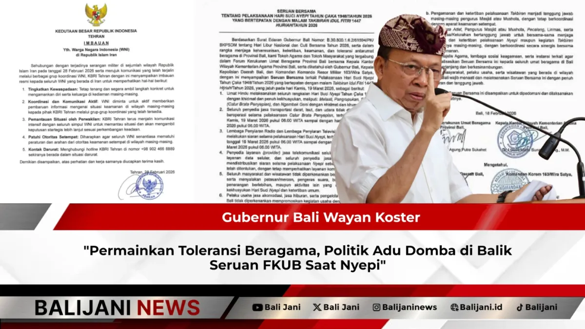 Politik Toleransi Beragama di Bali: Kontroversi Seruan FKUB Saat Nyepi