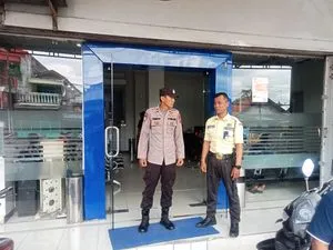 Polsek Ngantru Tingkatkan Patroli Keamanan di Objek Vital Perbankan